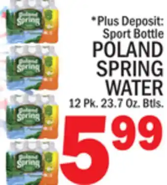 C Town POLAND SPRING WATER offer