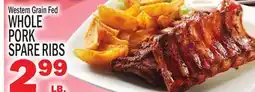 C Town WHOLE PORK SPARE RIBS offer