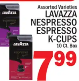 C Town LAVAZZA NESPRESSO ESPRESSO K-CUPS offer