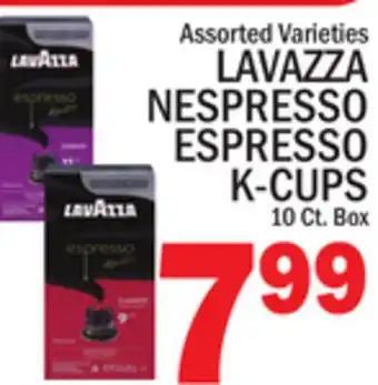 C Town LAVAZZA NESPRESSO ESPRESSO K-CUPS offer