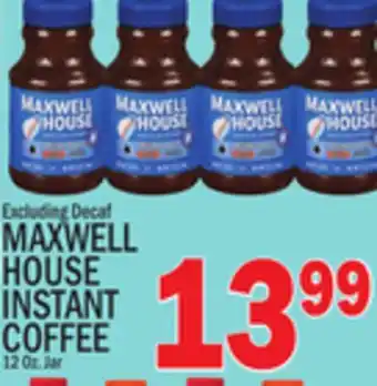 C Town MAXWELL HOUSE INSTANT COFFEE offer