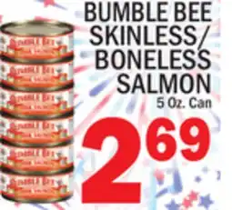 C Town BUMBLE BEE SKINLESS/BONELESS SALMON offer