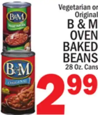 C Town B & M OVEN BAKED BEANS offer