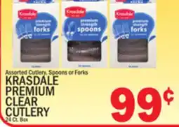 C Town KRASDALE PREMIUM CLEAR CUTLERY offer