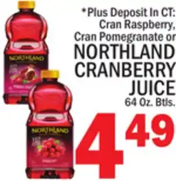 C Town NORTHLAND CRANBERRY JUICE offer