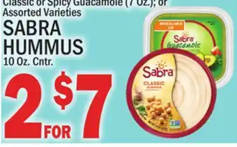 C Town SABRA HUMMUS 10 Oz. Cntr offer