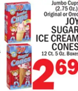 C Town JOY SUGAR ICE CREAM CONES 12 Ct. 5 Oz. Boxes offer