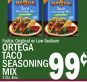 C Town ORTEGA TACO SEASONING MIX offer