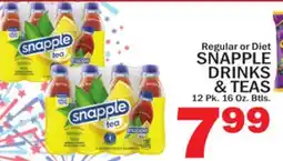 C Town SNAPPLE DRINKS & TEAS offer