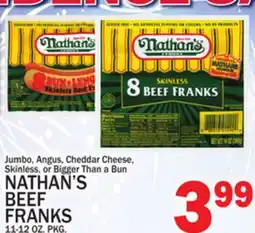 C Town NATHAN'S BEEF FRANKS offer