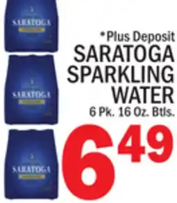 C Town SARATOGA SPARKLING WATER offer