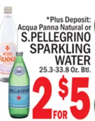 C Town S. PELLEGRINO SPARKLING WATER offer