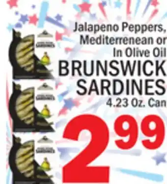 C Town BRUNSWICK SARDINES offer