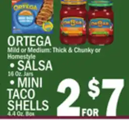 C Town ORTEGA Mild or Medium: Thick & Chunky or Homestyle SALSA offer