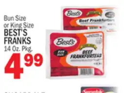 C Town BEST'S FRANKS offer