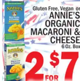 C Town ANNIE'S ORGANIC MACARONI & CHEESE offer