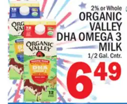 C Town ORGANIC VALLEY DHA OMEGA 3 MILK offer