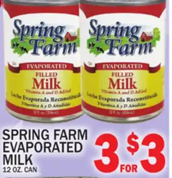 C Town SPRING FARM EVAPORATED MILK offer