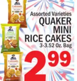 C Town QUAKER MINI RICE CAKES offer