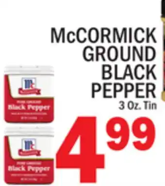 C Town McCORMICK GROUND BLACK PEPPER offer