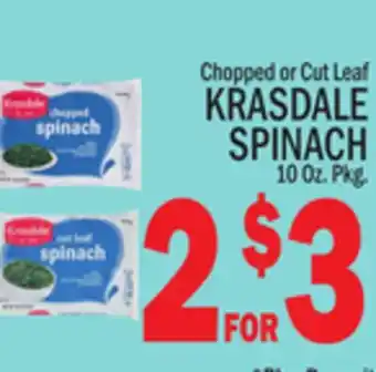 C Town KRASDALE SPINACH offer