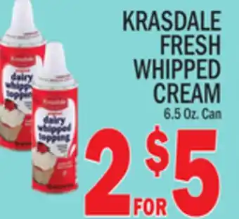 C Town KRASDALE FRESH WHIPPED CREAM offer