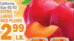 C Town EXTRA LARGE RED PLUMS offer