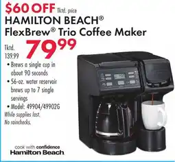 Boscov's HAMILTON BEACH FlexBrew Trio Coffee Maker offer