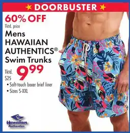 Boscov's Mens HAWAIIAN AUTHENTICS Swim Trunks offer