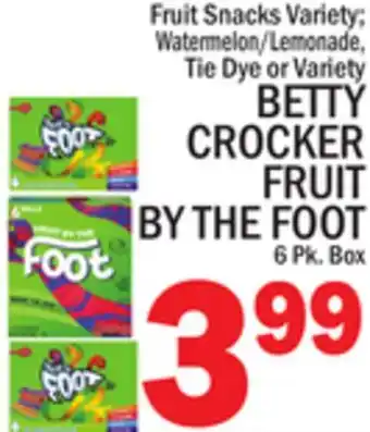 C Town BETTY CROCKER FRUIT BY THE FOOT offer
