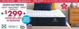 Boscov's QUEEN MATTRESSES offer