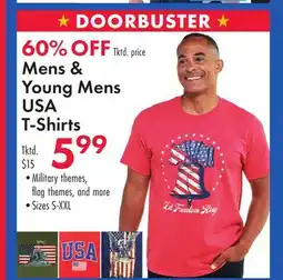 Boscov's Mens & Young Mens USA T-Shirts offer