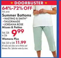 Boscov's Summer Bottoms offer
