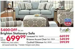 Boscov's Brighton Stationary Sofa offer