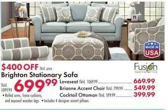 Boscov's Brighton Stationary Sofa offer
