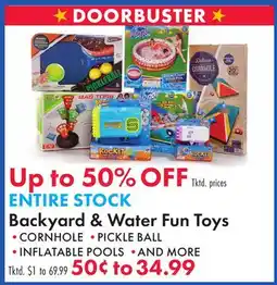 Boscov's ENTIRE STOCK Backyard & Water Fun Toys offer