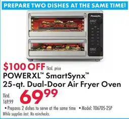 Boscov's POWERXL SmartSynx 25-qt. Dual-Door Air Fryer Oven offer
