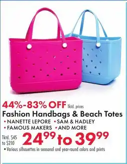 Boscov's Fashion Handbags & Beach Totes offer