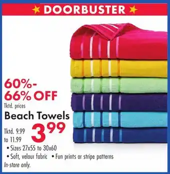 Boscov's Beach Towels offer