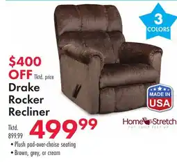 Boscov's Drake Rocker Recliner offer