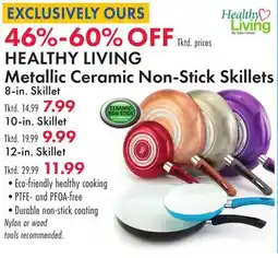 Boscov's HEALTHY LIVING Metallic Ceramic Non-Stick Skillets offer