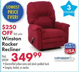 Boscov's Winston Rocker Recliner offer