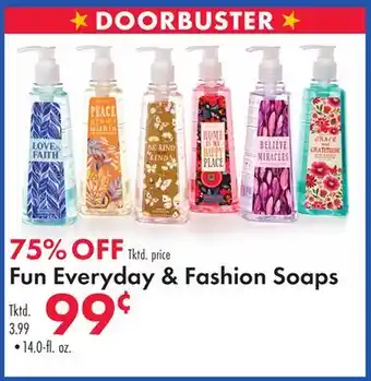 Boscov's Fun Everyday & Fashion Soaps offer