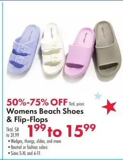 Boscov's Womens Beach Shoes & Flip-Flops offer