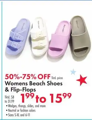 Boscov's Womens Beach Shoes & Flip-Flops offer