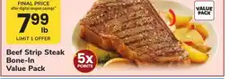 ACME Beef Strip Steak Bone-In Value Pack offer