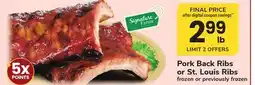 ACME Pork Back Ribs or St. Louis Ribs offer