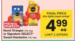 ACME Navel Oranges 3 lb. bag or Signature SELECT Sweet Mandarins 3 lb. bag offer