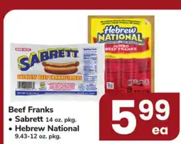 ACME Beef Franks offer