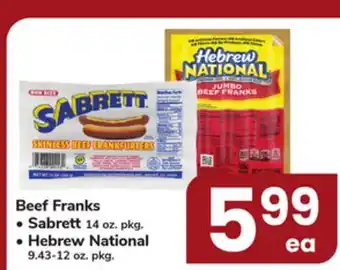 ACME Beef Franks offer